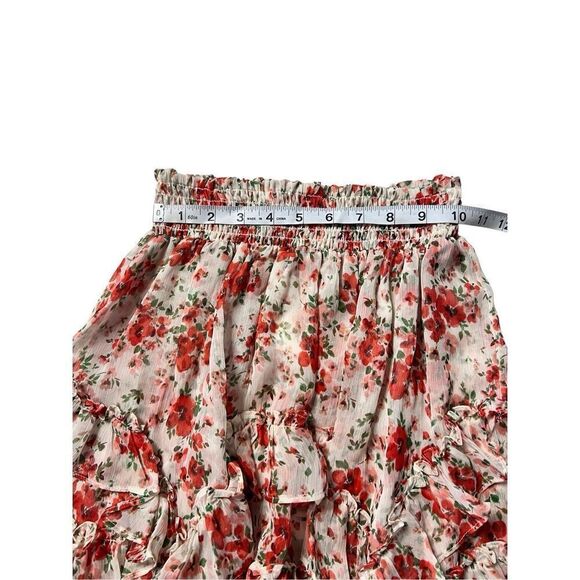 Misa Los Angeles Women's Poppy Allover Bella Chiffon Mini Skirt Size XS NWT - Picture 2 of 6